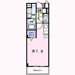 グッデイマンション ワンルームの間取図画像