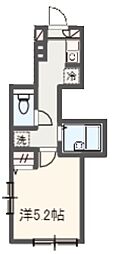 MELDIA岩槻 1Kの間取図画像