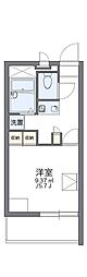 レオパレスパークヒルアオキ 1Kの間取図画像
