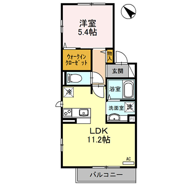 兵庫県宝塚市清荒神２丁目(賃貸アパート1LDK・2階・41.26㎡)の写真 その2