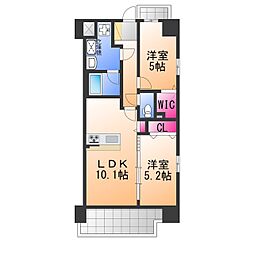 スプランディッド新金岡 2LDKの間取図画像