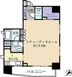 クオス銀座エストプルミエ 5階1Kの間取り