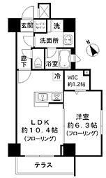 ルシェーヌ恵比寿 1LDKの間取図画像