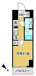 SHOKENResidence新小岩 1Kの間取図画像