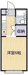 京王ハイツ 1Kの間取図画像