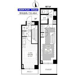 ステージグランデ宮崎台 1LDKの間取図画像