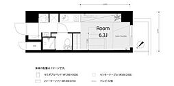 マンションアクロス西巣鴨 ワンルームの間取図画像