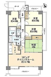 ルネ朝霞台グランアベニュー 4LDKの間取図画像