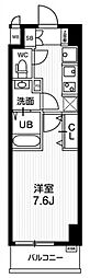 N-stageKameido2 1Kの間取図画像