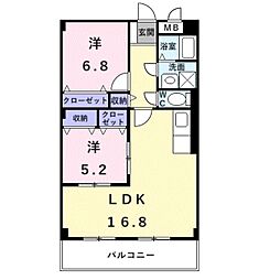 ヴェルドミール 2階