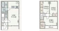 さくらハウス 3LDKの間取図画像