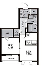 T'sガーデン川崎大師1 1LDKの間取図画像