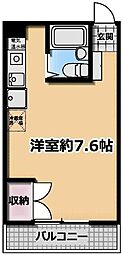 グランデール三井 ワンルームの間取図画像