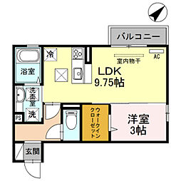 間取図画像 1LDK