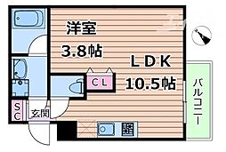間取図画像 1LDK