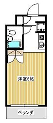 ブイメゾン ワンルームの間取図画像