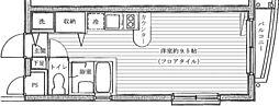 グリーンプラザ梅島 ワンルームの間取図画像