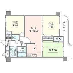 ベルメゾン南篠崎 3LDKの間取図画像