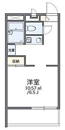 レオパレス豊南 1階1Kの間取り
