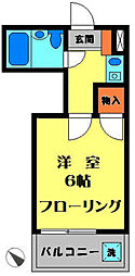 ベルトピア相模原 1Kの間取図画像