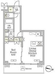 間取図画像 1LDK