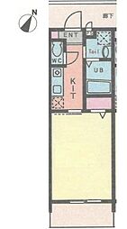 ベラコリーナ 1Kの間取図画像