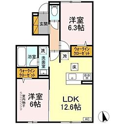 間取図画像 2LDK