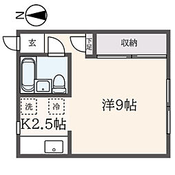 Ｔ・ＨＯＵＳＥ 1階1Kの間取り