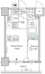 ONEROOFRESIDENCE錦糸町 1DKの間取図画像