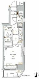 AXAS大島Exclusive 3階1Kの間取り