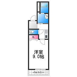 フジパレス東三国ヶ丘WEST 1Kの間取図画像