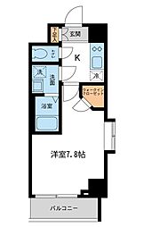 プライムアーバンスミヨシ2 1Kの間取図画像