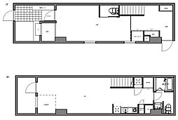 都営浅草線 大門駅 徒歩3分の賃貸マンション 1階1LDKの間取り