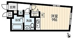 グランツ立川 1Kの間取図画像