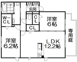 レジェンド青山E 2LDKの間取図画像