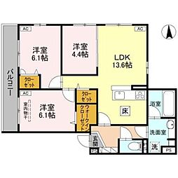 間取図画像 3LDK