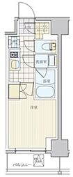 リビオメゾン戸越銀座 1Kの間取図画像