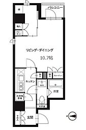 レックスガーデン神楽坂北町 1LDKの間取図画像