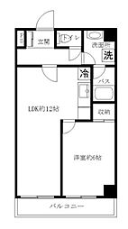 ヒルトップ小石川 3階1LDKの間取り