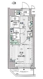 京急本線 青物横丁駅 徒歩5分の賃貸マンション 2階1Kの間取り