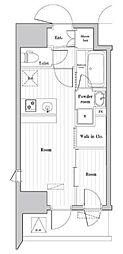 ARKMARK大森町ASYLCOURT 1DKの間取図画像