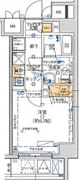 Risingplace綾瀬二番館 1Kの間取図画像