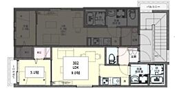 KLEIS相武台前 3階1LDKの間取り