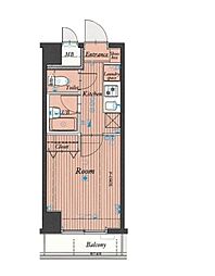 サンテミリオン恵比寿 4階1Kの間取り