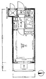 ライオンズマンション西川口第11 1Kの間取図画像