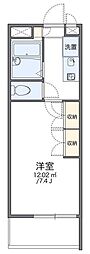 レオパレス行徳エステート 2階1Kの間取り