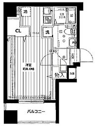 スプレスター錦糸町 4階ワンルームの間取り