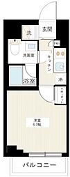横浜市営地下鉄ブルーライン 蒔田駅 徒歩1分の賃貸マンション 7階1Kの間取り