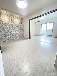 JR阪和線 上野芝駅 徒歩10分の賃貸アパート 3階1LDKのリビング/ダイニング