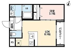robot home 西馬込(ロボットホーム ニシマゴメ) 1LDKの間取図画像